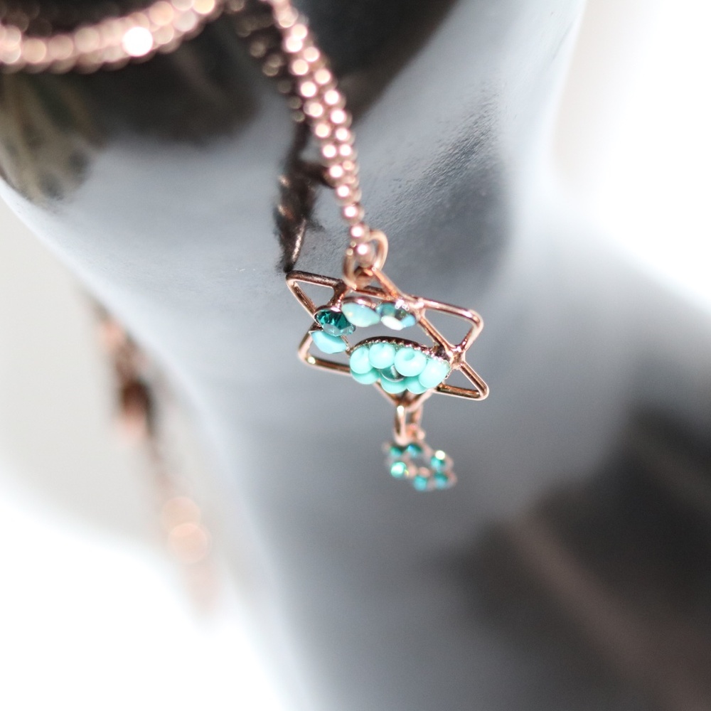 Rose Gold Star of David Necklace